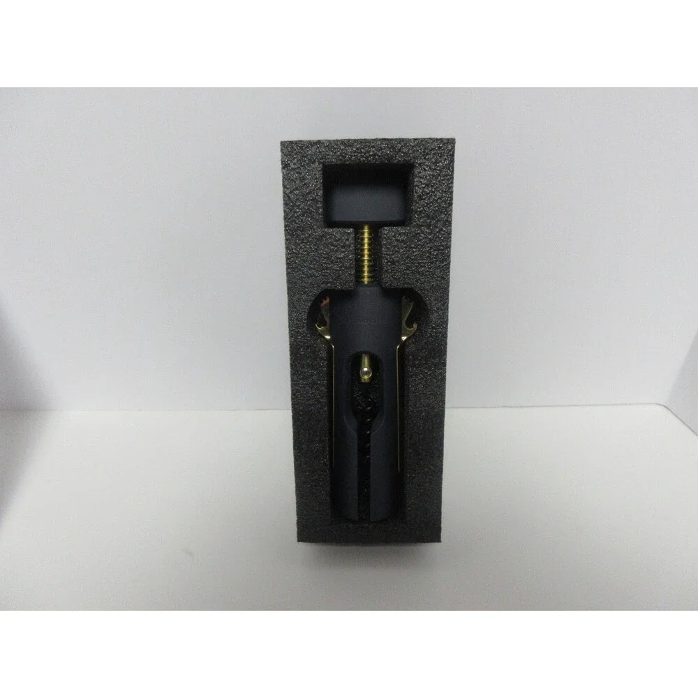 Rabbit 5256402 Wing Corkscrew Black Wine Bottle Opener Crate & Barrel Chrome Blk